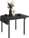 Merkloos Relaxdays Eettafel - Zwart - 120x76x78 cm - 4 personen