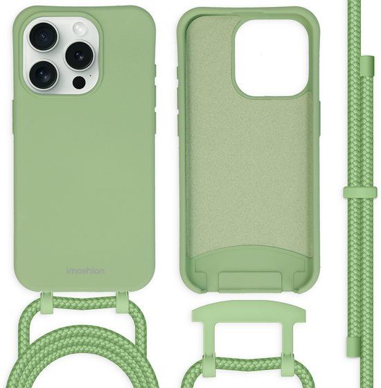 imoshion Color Backcover met afneembaar koord voor de Apple iPhone 15 Pro - Groen