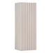 Astral Meuble de salle de bain suspendu, 20 cm, cachemire mat, motif côtelé, MDF