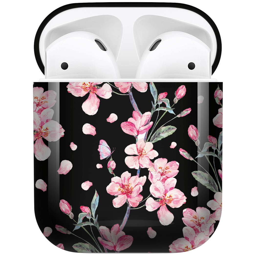 imoshion Hardcover Case voor de AirPods - Blossom Watercolor Black