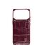 iDeal of Sweden Fine Wine Croco mobiele telefoon behuizing Rood voor Apple iPhone 17 Pro Max/18 Pro Max