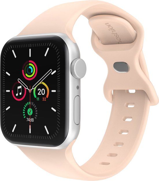 iMoshion Siliconen⁺ bandje Apple Watch 42/44/45/49mm - Sand Pink - M/L