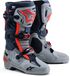 Alpinestars Tech 10 Enduro, bottes, Gris/Gris Foncé/Rouge Néon, Taille 7 US
