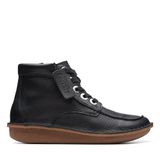 Clarks Shoes Funny Cedar Vrouwen Laarzen Zwart Leer Maat 37.5
