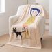 Franco - Coraline Button Eyes bedding, superzacht comfortabel pluche sprei, 117 x 152 cm (officieel gelicenseerd product)