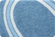 Spirella Curve Blue Badmat - Antislip - Wasbaar - Zacht en Warm - Microvezel - Blauw - 55x65 cm