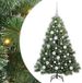 vidaXL Kunstkerstboom met 150 LED, Standaard, Groen, 120 cm, PE en PVC
