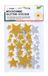 Folia 23792 Schuimrubber glitterstickers, sterren, gesorteerd in zilver en goud, verschillende maten, 40 stuks, ideaal voor het versieren en decoreren van wenskaarten enz.