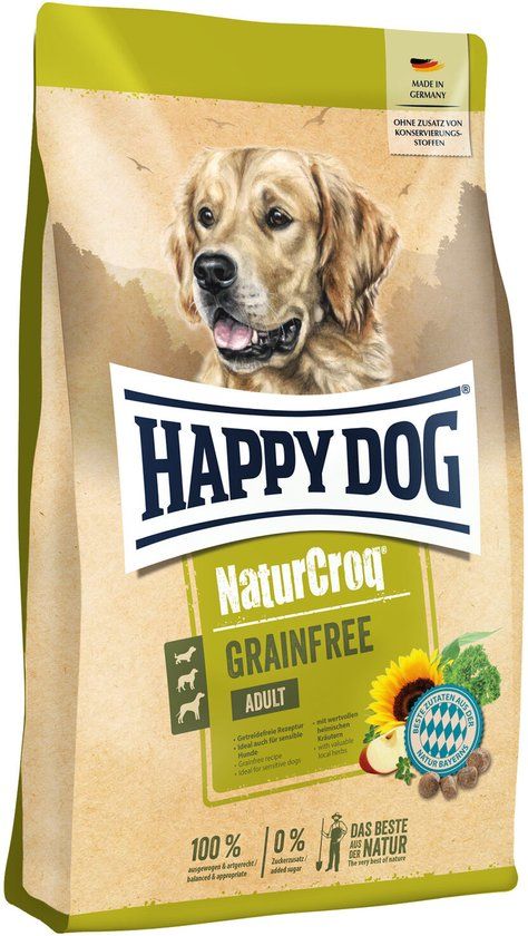 Happy Dog Nature Croq Graanvrij - Zalm en Gevogelte - 15 kg
