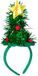 Merkloos Kerst diadeem/haarband - kerstboom met piek - groen
