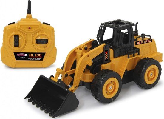 Jamara 1:36 RC Shovel Wiellader RL136 - Geel - 2,4GHz RC Model - JAM410150