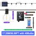 Chaîne lumineuse LED à énergie solaire - Ampoules sphériques G40 - 17,25 mètres, 45 ampoules - Télécommande - Minuterie (3/5/8 heures) - 8 modes d'éclairage - IP44 (étanche)
