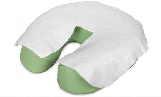 Habys Disposable Face Cover for Massage Tables - Headrest Covers - Face Cushions 400 pcs - Y shape - White