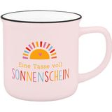 Becher Sheepworld Becher in Emailloptik "Eine Tasse voll Sonnenschein"