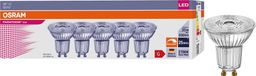 OSRAM 5 LED-lampen GU10, 3,4W = 35W, reflector, 230lm, 36°, warm wit, 2700K, dimbaar