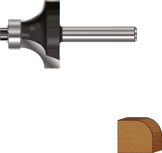 Rotec HM Afrondprofielfrees ø24,7 mm R=6 S12