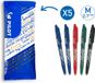 Pilot FriXion Ball Uitwisbare Pen - 0,7mm - 5 Stuks - Assorti