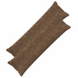 vidaXL Kussensloop 2 st houten licht bruin 40 x 145 cm