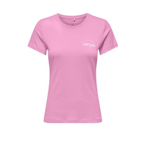 ONLY PLAY sportshirt ONPCAVA lichtroze
