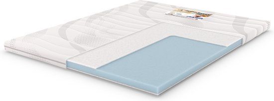 Harris&Darwin Soft Sense Topper 90x200 cm Koudschuim Wit