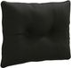 vidaXL Rugkussen PUTTEN 100% Polyester Zwart 50 x 40 x 10 cm