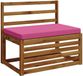 vidaXL - 1-delig - Coussin de banquette - VUGHT - 100% - Polyester - Rose - 60 x 50 x 5 cm