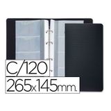 Liderpapel TJ01 Creditcardhouder met 4 ringen, 15 hoesjes, 4 vakken, 265 x 145 mm