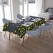 Bonamaison Tafelkleed, Anti-Mold, Sneldrogend, Waterdicht, 100% Polyester Tafellaken, Neon Geel, Rook, 140 x 200 Cm