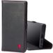 TORRO Housse de téléphone compatible avec Samsung Galaxy S22 Ultra 5G - Couverture en cuir véritable de qualité avec fentes pour cartes et fonction de support horizontal (noir)