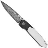 Civivi Brr15 Light C25063-DS1, Damascus, Black / White G10 zakmes, Rafal Brzeski design