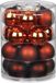 Inge-glas Inge Christmas Kerstballen - 20x - kastanje bruin - 6 cm - glas - mat/glans