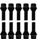 Tracer Alfa Romeo 10 wielbouten M12x1,25, 30mm, conische schroefdraad 60°, zwart, geschikt voor Alfa Romeo 147, 156, 156 Sportwagon, 156 Sportwagon Q4, 166, 4C, 4C Spider, Giulietta II