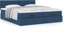 Maison Exclusive - Lit plateforme avec matelas, bleu, 180x200 cm, textile