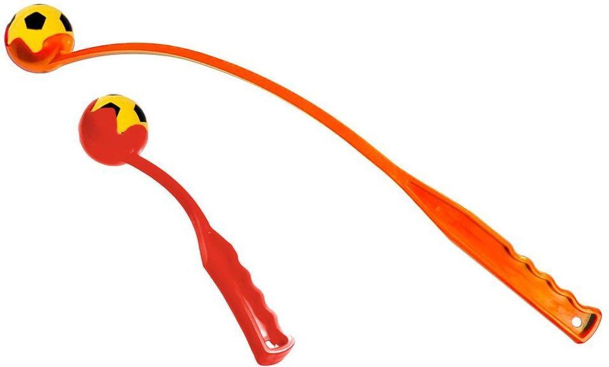FLAMINGO Soft ball launcher 32 cm red, orange