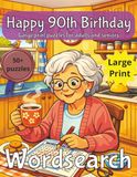 90th Birthday Word Search for Women: 90th Birthday Gift UK