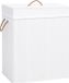 vidaXL Wasmand met 1 vak 83 L bamboe wit