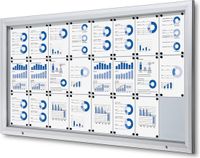 Syna Vergrendelbaar Notitiebord Outdoor SCT met Gasveer 24 X A4