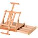 Pangivo Chevalet de table en bois de hêtre pliable avec tiroir et angle réglable naturel 42x36x12,5 cm