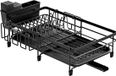 Égouttoir de cuisine sans marque, égouttoir de comptoir extensible, égouttoir multifonctionnel extensible, noir, métal