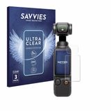 Savvies Screenprotector voor DJI Osmo Pocket 3 (Display + Lens) - Folie Beschermfolie transparant 6 Stuks