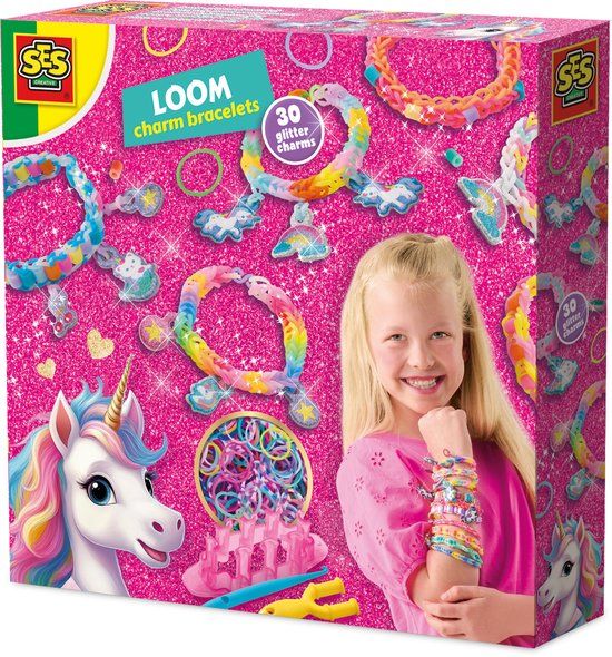 SES Creative Unicorn - Loom Bedelarmbandjes - Armbandjes Maken - Knutselen - Voor Meisjes Vanaf 6 Jaar