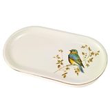 Avanti Linens - Decoratief dienblad, op de natuur geïnspireerde badkameraccessoires, aanrecht organizer voor badkamer of keuken (collectie vergulde vogels)