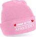 Bellatio Decorations Wintersport muts voor volwassenen - Queen of Apres ski - roze - one size - beanie