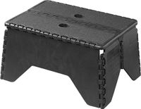 ProPlus Opstapje - 42 x 29.5 x 24 cm - Krukje - Anti Slip - Inklapbare kruk - Trapje - Kampeerstoel - Draagbaar - Compact ontwerp - Kunststof - Zwart