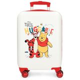 Joumma Disney Winnie de Poeh 2 handbagage, wit, 33 x 50 x 20 cm, stijf, 2 kg, 33 liter, Wit, Eén maat, cabinekoffer