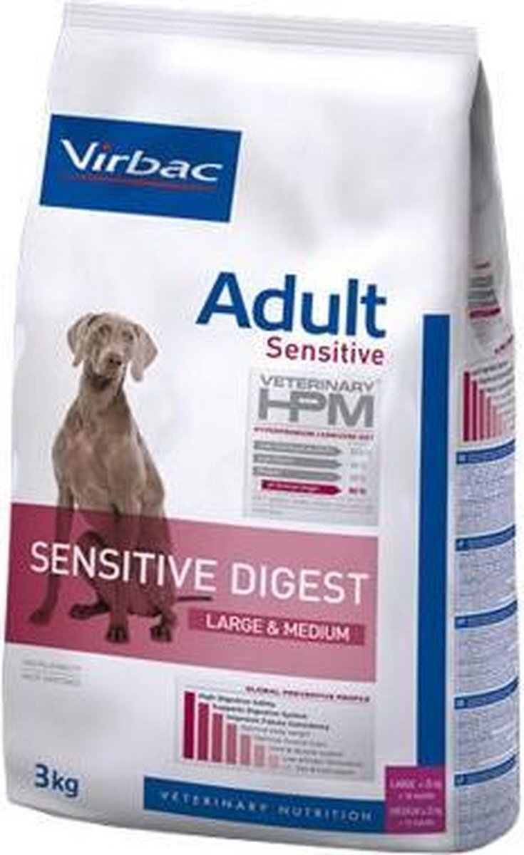 HPM Veterinary HPM Adult Sensitive Digest Large & Medium - Hondenvoer - 3kg