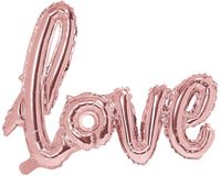 Party-Decoration PartyDeco Folie ballon Love - 73x59cm - rose goud