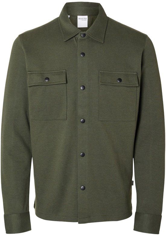 Selected Jackie Overshirt Heren - Maat XL - Donkergroen