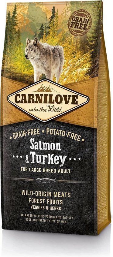 Brit Carnilove Salmon & Turkey Adult Large Breed - 12 KG