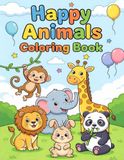 Happy Animals Coloring Book
